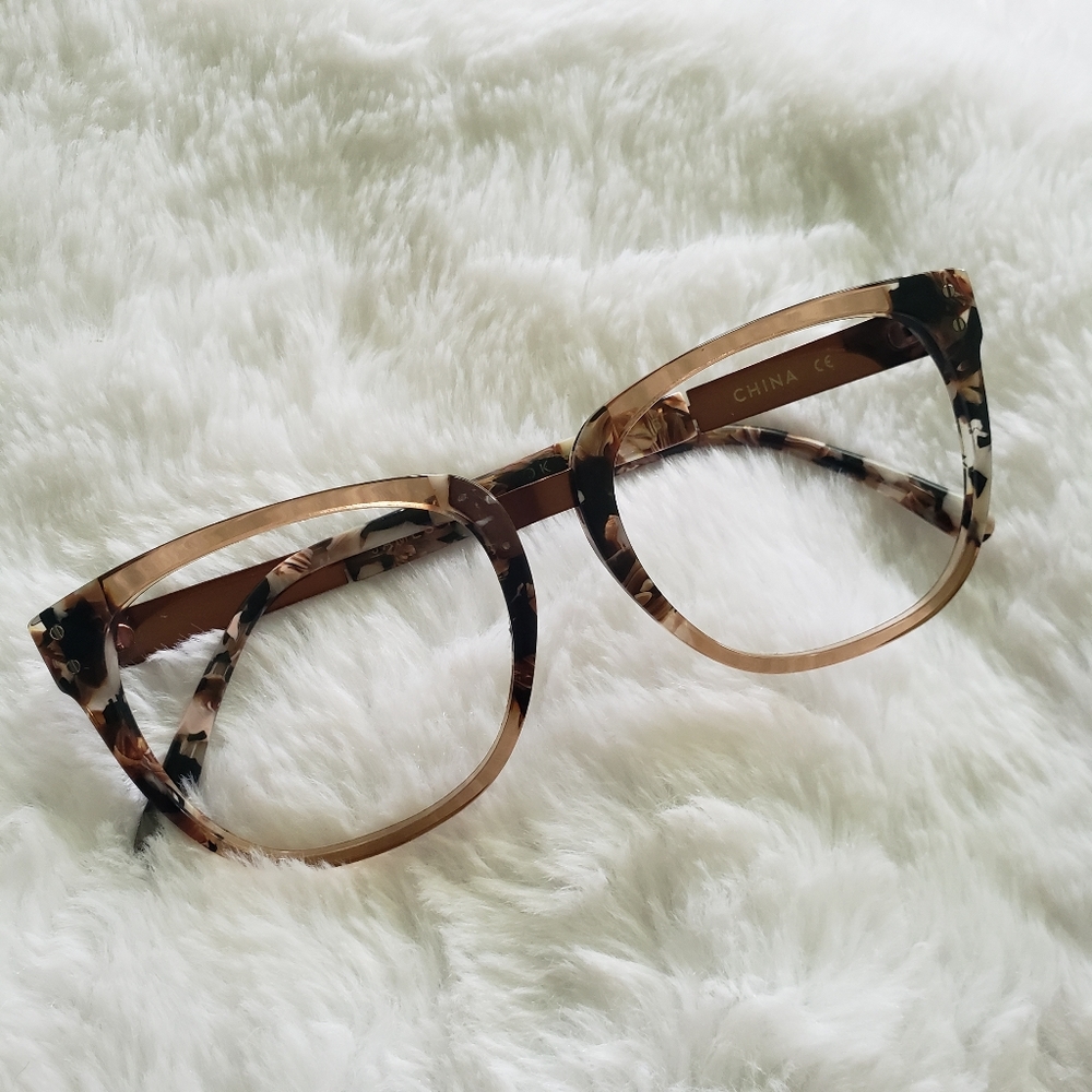 Bonlook x Mitsou James frames in toffee color.